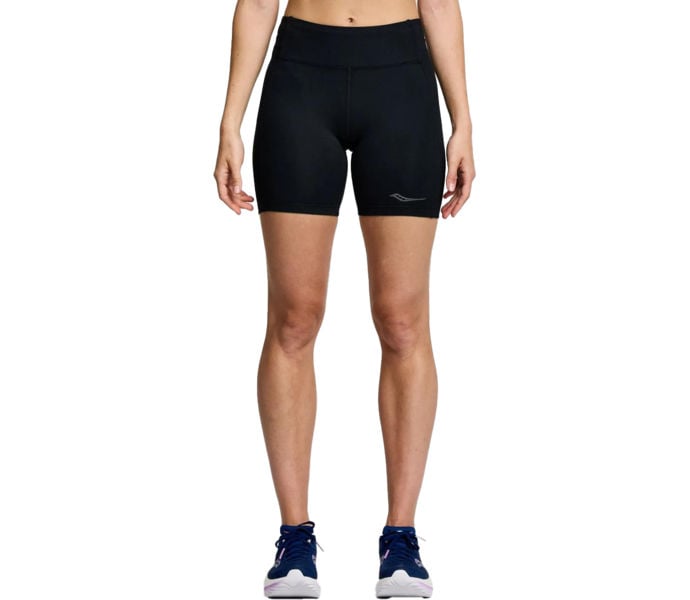 Saucony FORTIFY 6'' SHORT LÖPARSHORTS Svart
