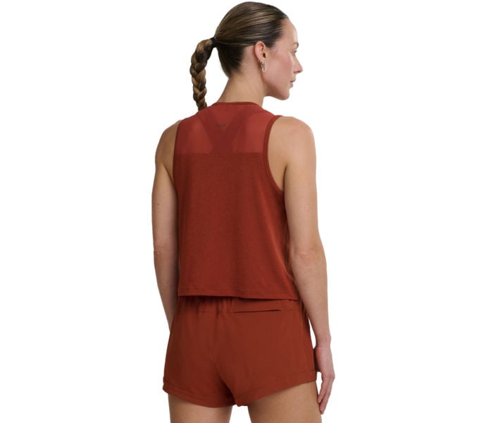 Saucony STOPWATCH CROP TANK LÖPARLINNE Röd