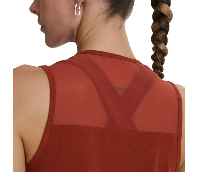 Saucony STOPWATCH CROP TANK LÖPARLINNE Röd