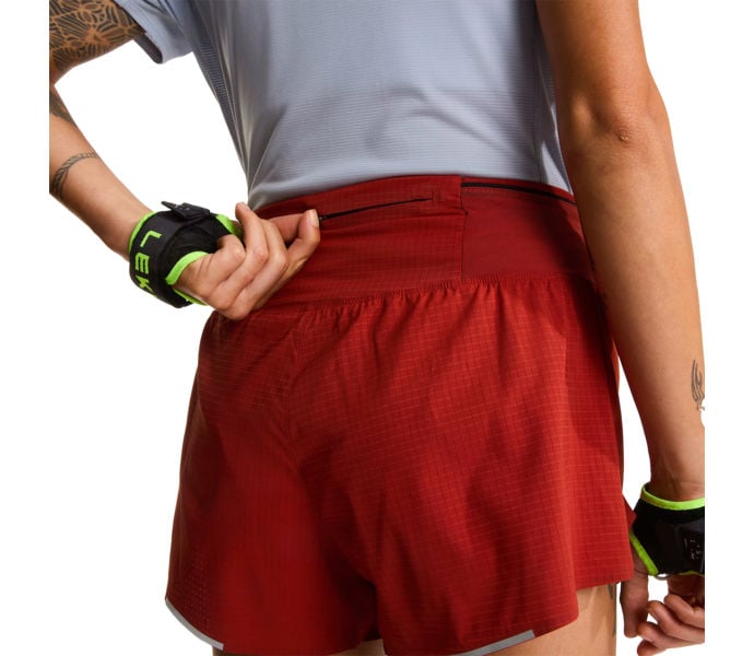 The North Face W SUMMIT PACESETTER 3'' SHORT LÖPARSHORTS Röd