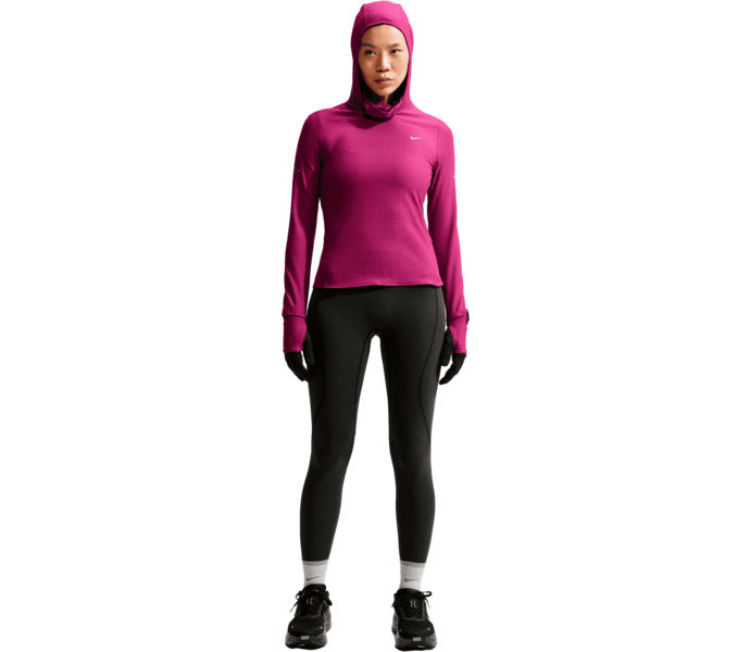 Nike SWIFT THERMA-FIT LONG-SLEEVE HOODED LÖPARTRÖJA Rosa