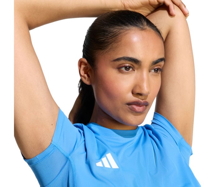 adidas ADIZERO ESSENTIAL LÖPARTSHIRT Blå