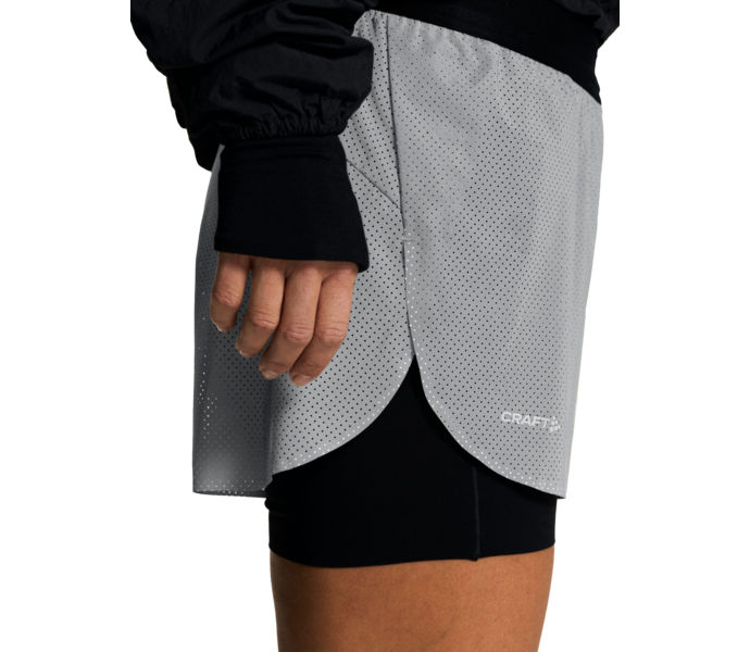 Craft Reflective Shorts W Löparshorts Silver