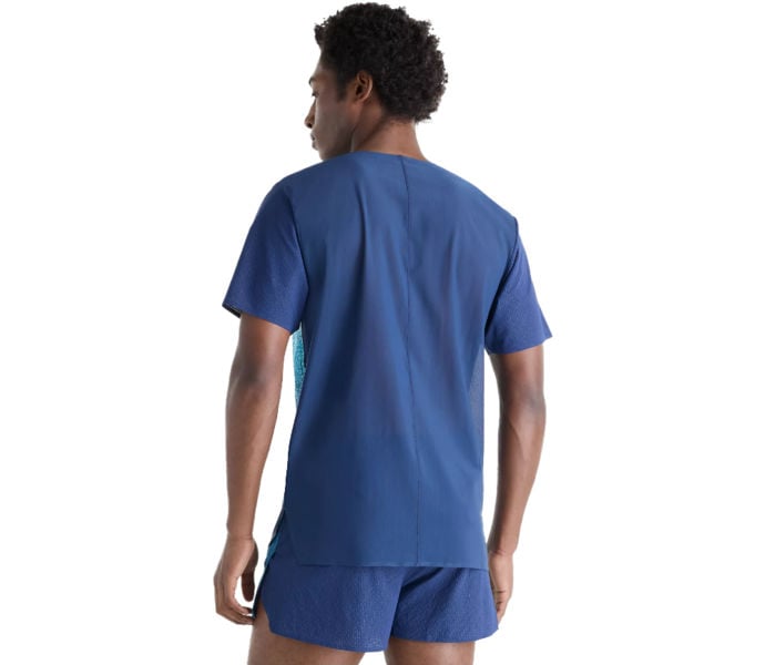 New Balance RACE DAY ULTRA LIGHT PRINTED T-SHIRT Blå