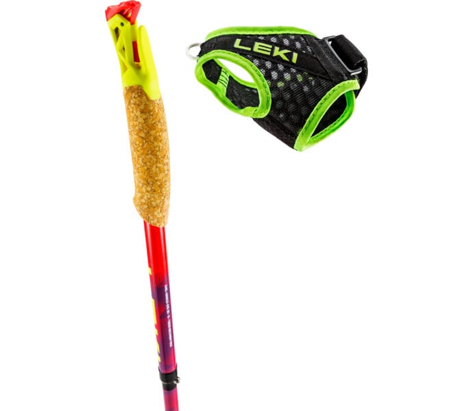 Leki Ultratrail FX. One Löparstavar kolfiber Röd