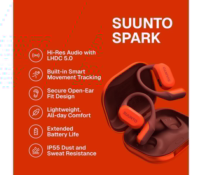 Suunto SPARK SPORTHÖRLURAR Orange