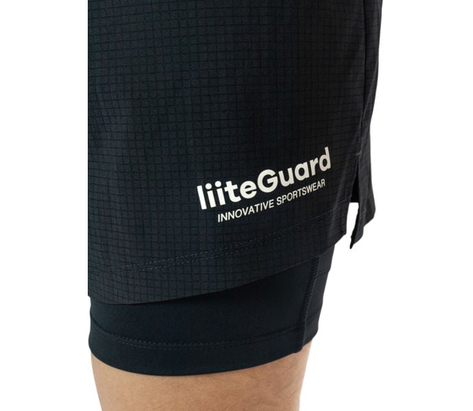 Liiteguard GLU-TECH RUNNING 2IN1 LÖPARSHORTS Svart