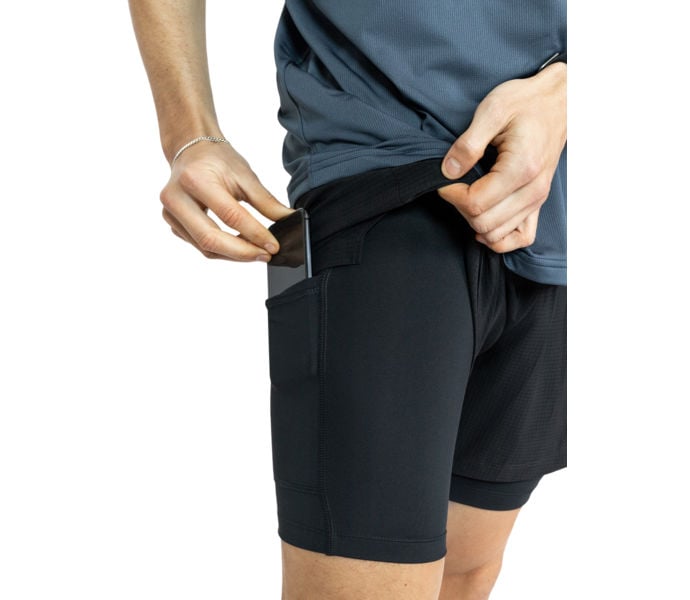 Liiteguard GLU-TECH RUNNING 2IN1 LÖPARSHORTS Svart