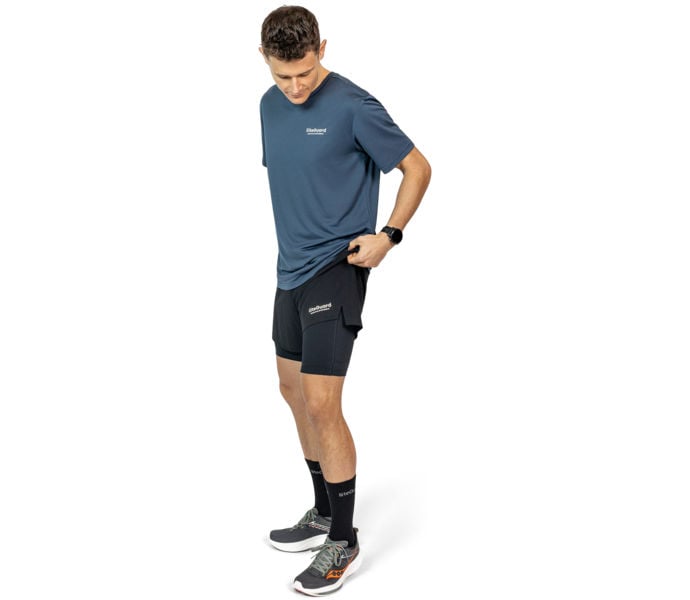 Liiteguard GLU-TECH RUNNING 2IN1 LÖPARSHORTS Svart