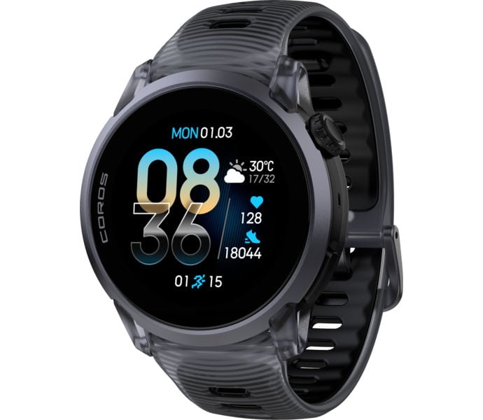 Coros PACE 4 BLACK CRYSTAL SPORTKLOCKA Svart