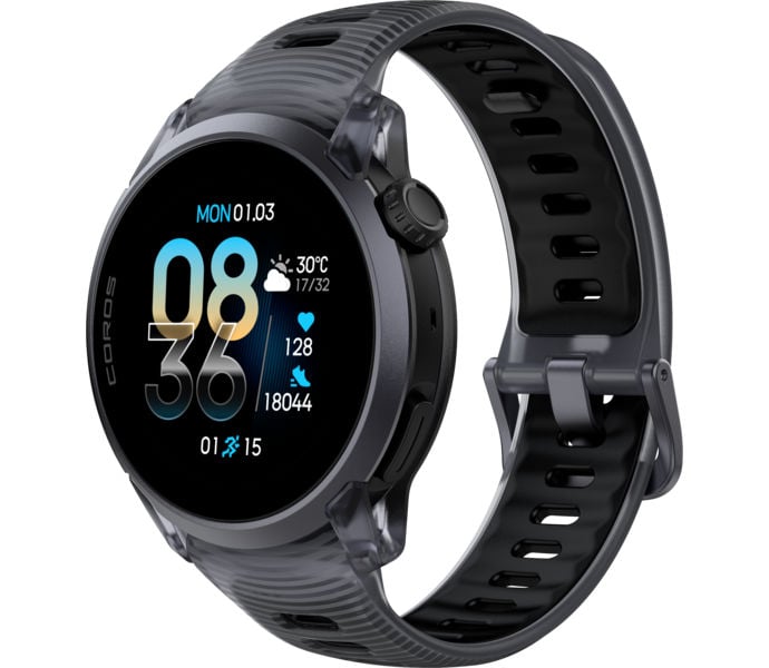 Coros PACE 4 BLACK CRYSTAL SPORTKLOCKA Svart