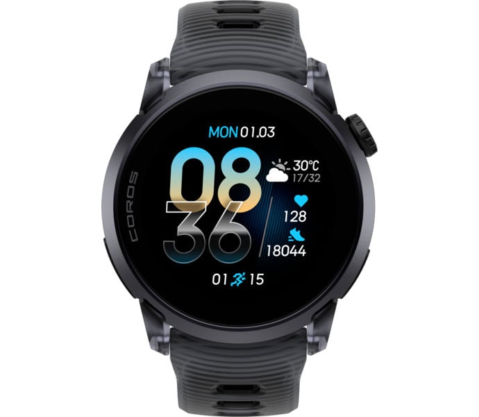 Coros PACE 4 BLACK CRYSTAL SPORTKLOCKA Svart