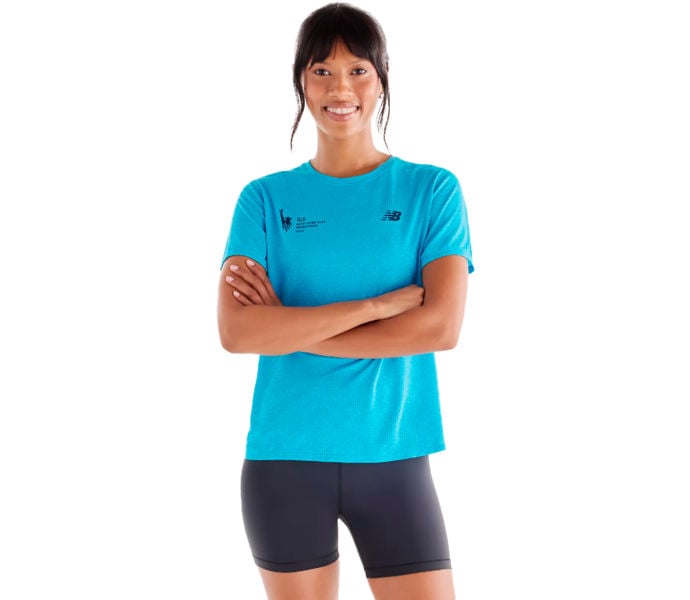 New Balance NYC MARATHON ATHLETICS T-SHIRT Blå
