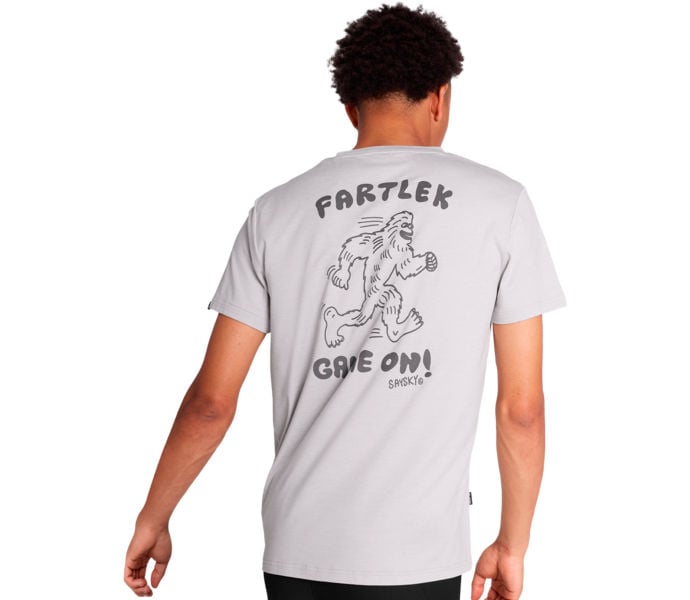 SAYSKY STATEMENT PACE T-SHIRT UNISEX LÖPARTRÖJA Vit