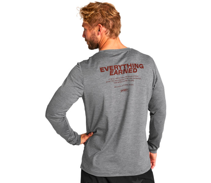 SAYSKY STATEMENT PACE LONG SLEEVE UNISEX LÖPARTRÖJA Grå