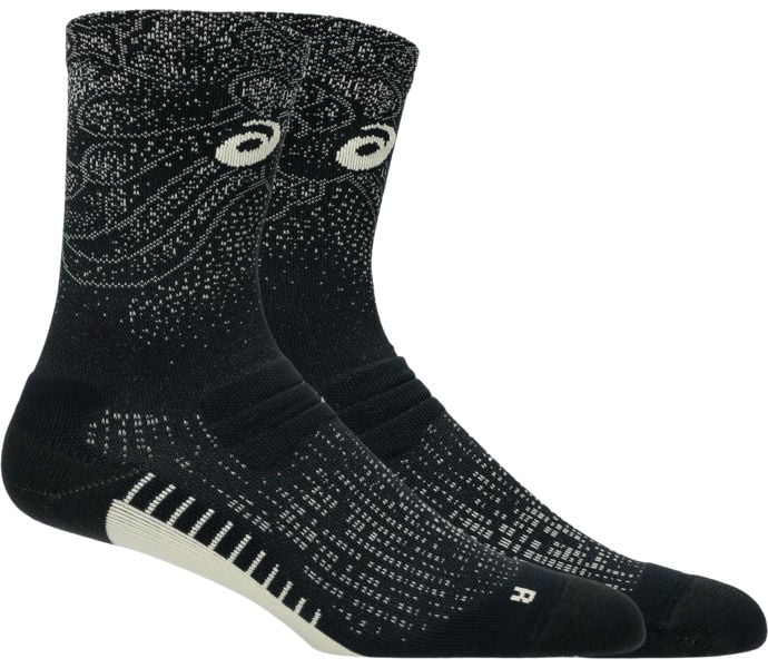 Asics PERFORMANCE RUN SOCK CREW LÖPARSTRUMPOR Svart
