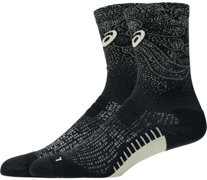 Asics PERFORMANCE RUN SOCK CREW LÖPARSTRUMPOR Svart