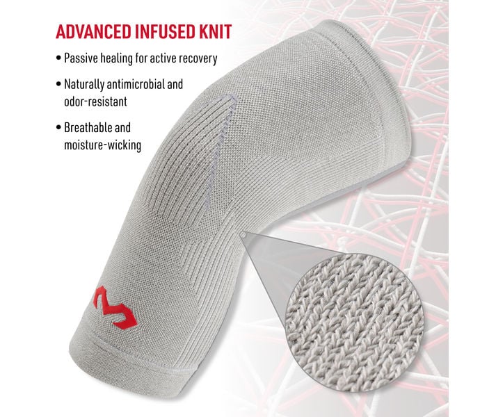 McDavid INFUSED KNIT KNEE SLEEVE KNÄSKYDD Grå