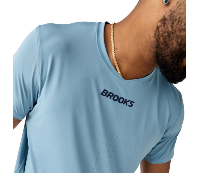Brooks DASH COOLING SHORT SLEEVE LÖPARTSHIRT Blå