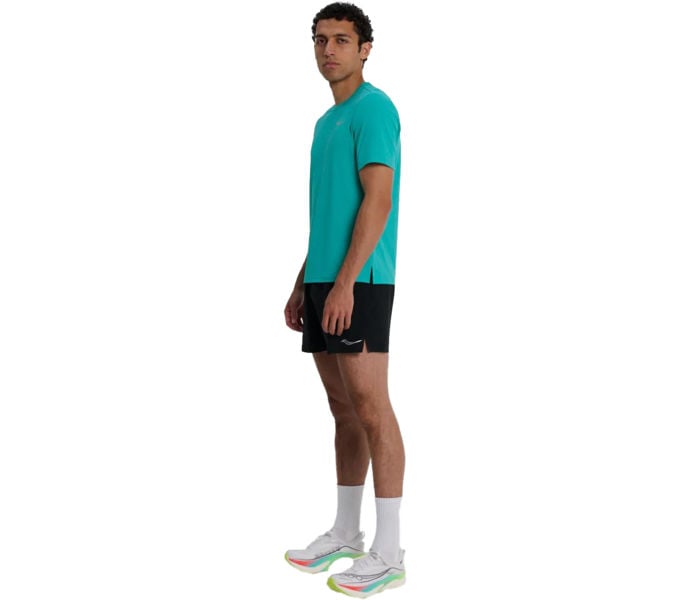 Saucony ENDORPHIN SHORT SLEEVE T-SHIRT Blå