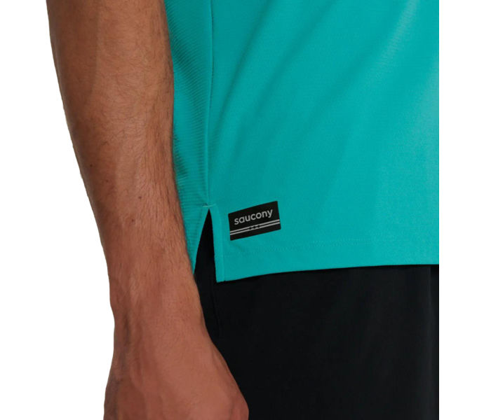 Saucony ENDORPHIN SHORT SLEEVE T-SHIRT Blå