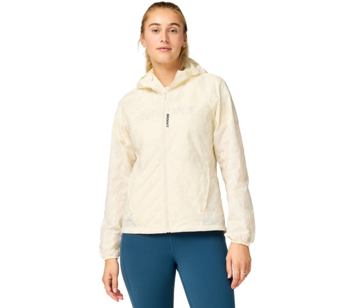 Brooks CANOPY REFLECTIVE JACKET LÖPARJACKA Beige