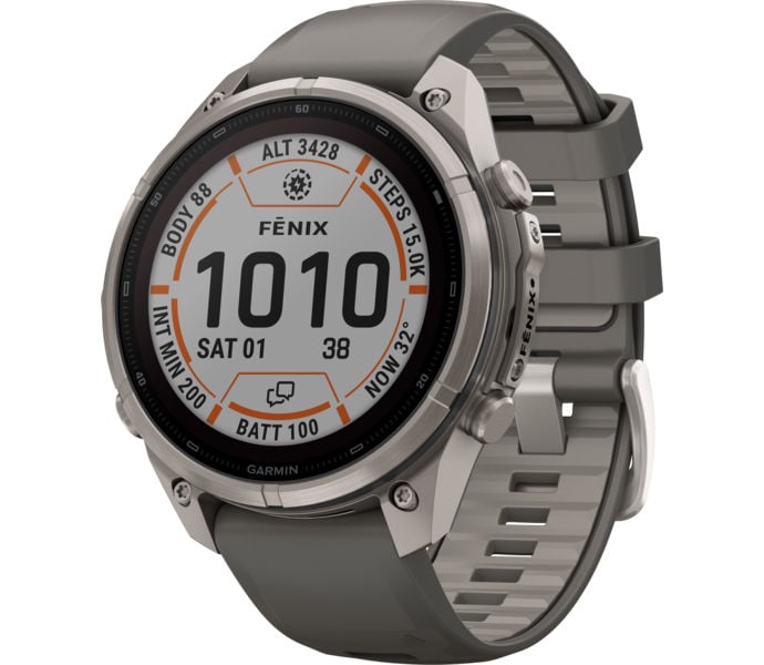 Garmin FENIX 9 PRO INREACH SOLAR TI 47MM SPORTKLOCKA Grå