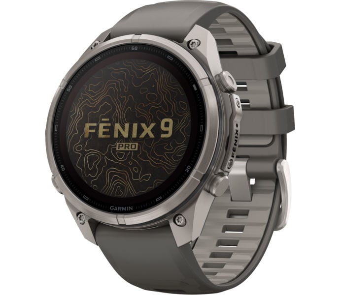 Garmin FENIX 9 PRO INREACH SOLAR TI 47MM SPORTKLOCKA Grå