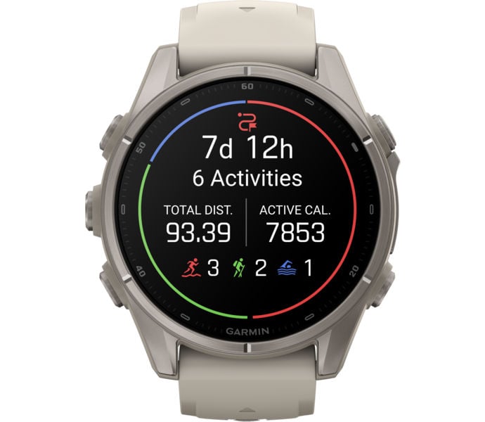 Garmin FENIX 9 43MM TI SPORTKLOCKA Vit