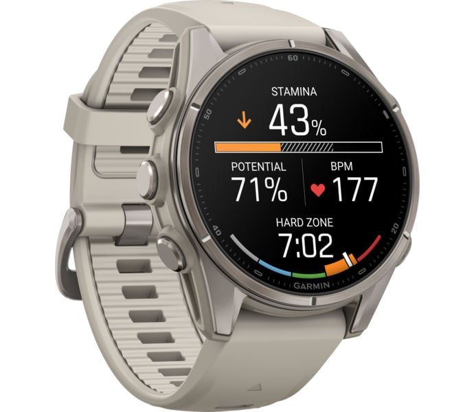 Garmin FENIX 9 43MM TI SPORTKLOCKA Vit