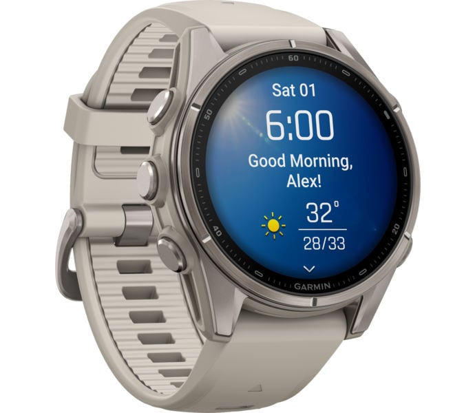 Garmin FENIX 9 43MM TI SPORTKLOCKA Vit