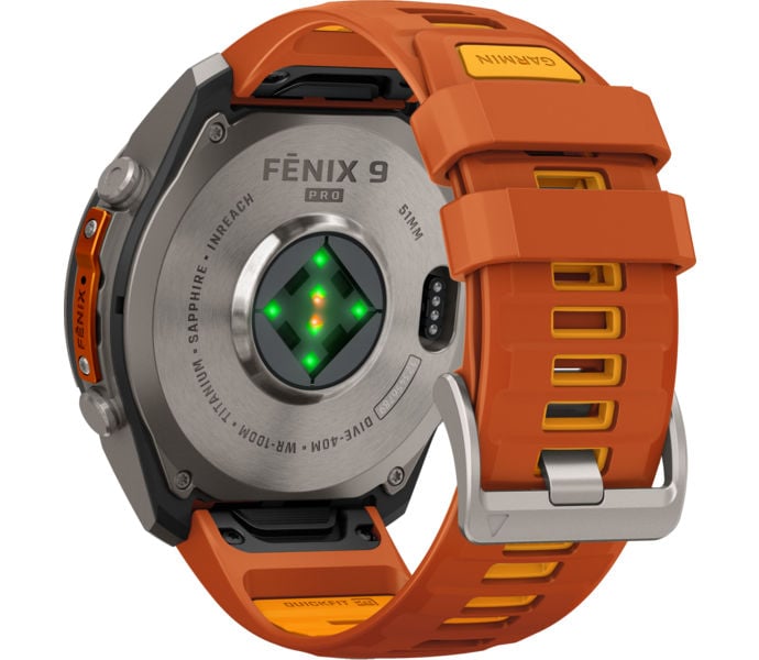 Garmin FENIX 9 PRO INREACH 51MM TI SPORTKLOCKA Orange