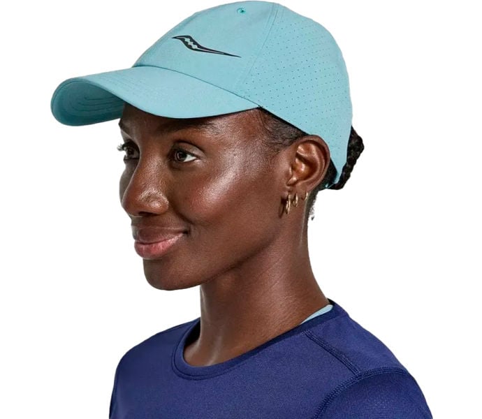 Saucony OUTPACE PETITE HAT LÖPARKEPS Blå